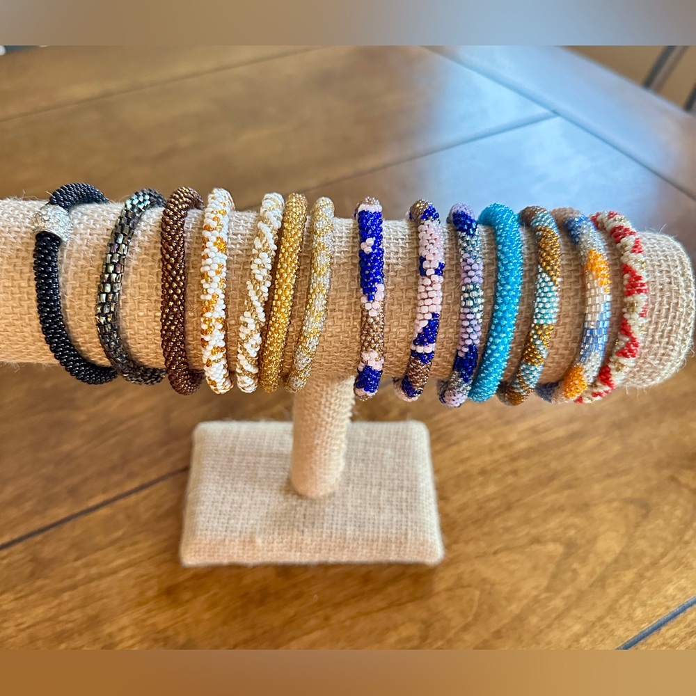 Colorful Beaded Bracelets Set